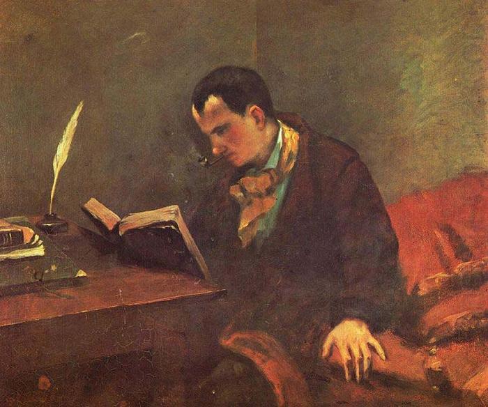 Portrait of Charles Baudelaire, Gustave Courbet